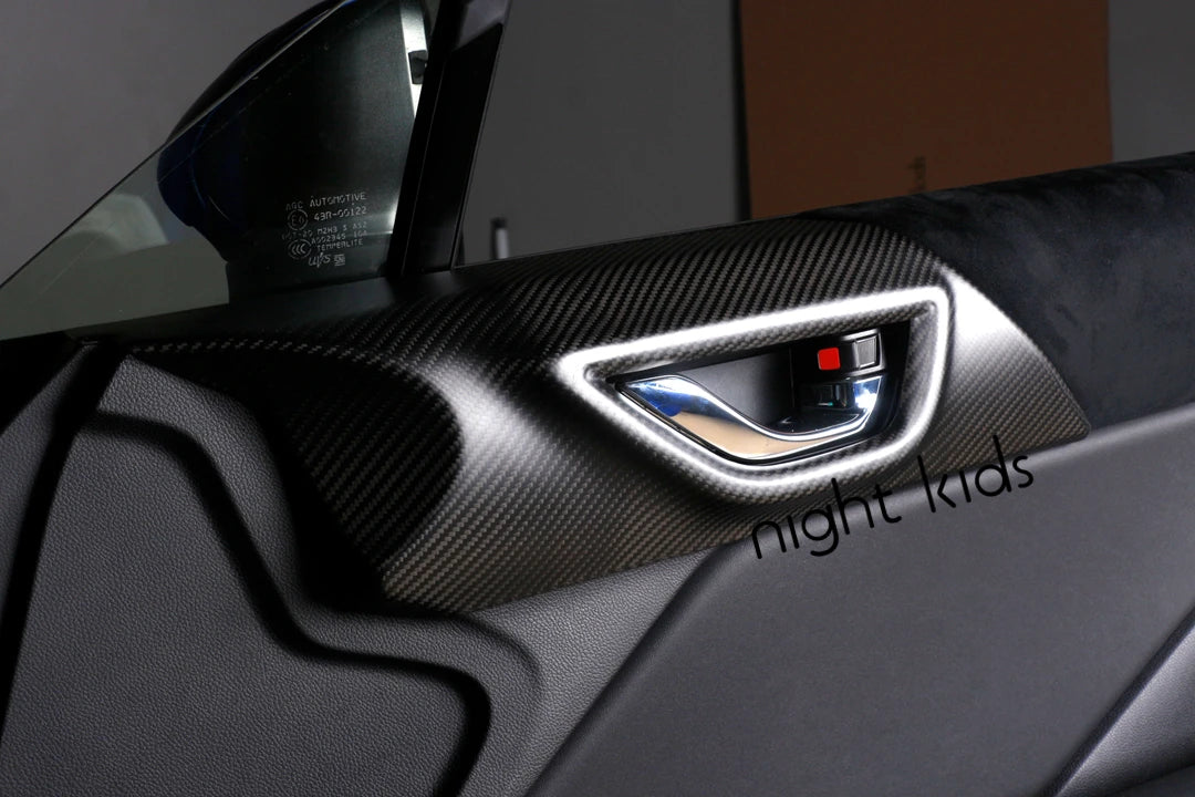 Night Kids Interior Carbon Fiber Door Handle Cover for 2022+ GR86/BRZ