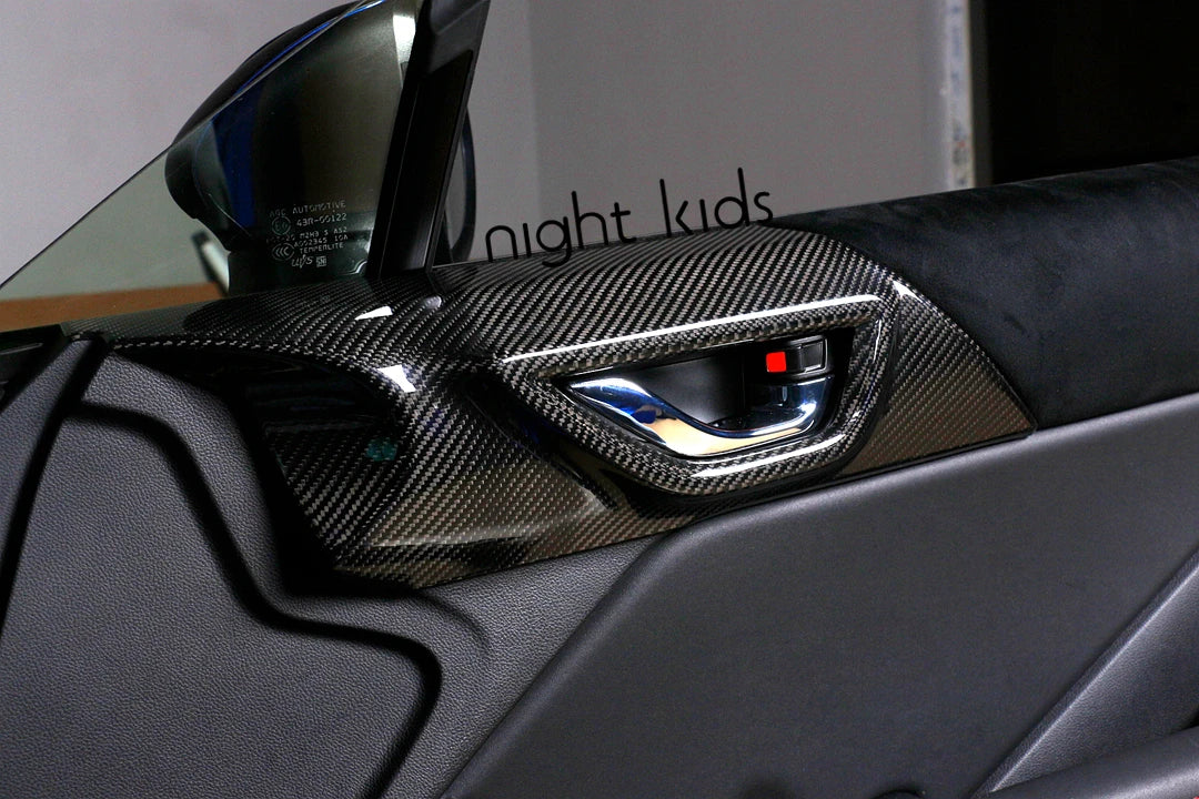 Night Kids Interior Carbon Fiber Door Handle Cover for 2022+ GR86/BRZ