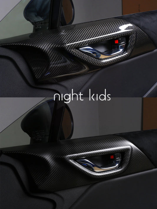 Night Kids Interior Carbon Fiber Door Handle Cover for 2022+ GR86/BRZ